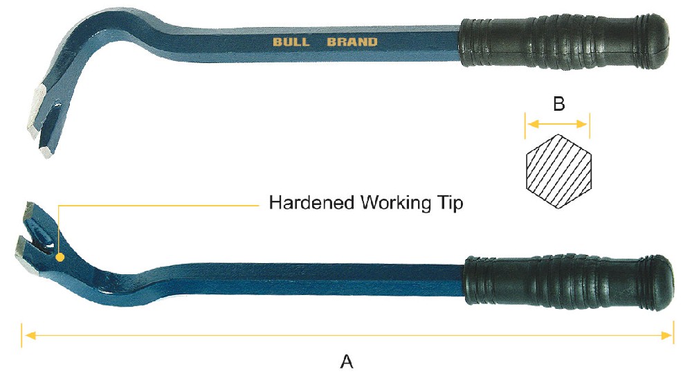 Nail Puller - Hex Shank, Single End with Grip