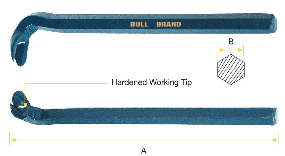 Nail Puller - Single End, Hex Shank