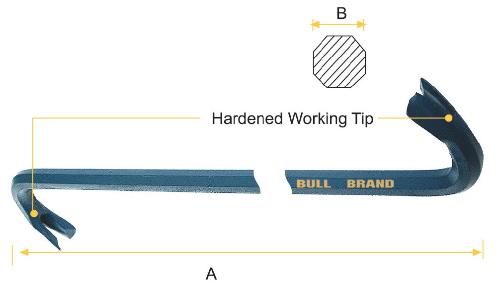 Nail Puller - Oct Shank, Double Ends