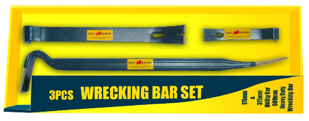 3PCS WRECKING BAR SET