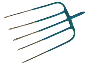 F5RB Five Round Tine Bar Socket Fork Head