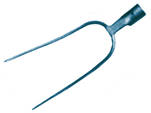 F2RR Two Round Tine Round Socket Fork Head